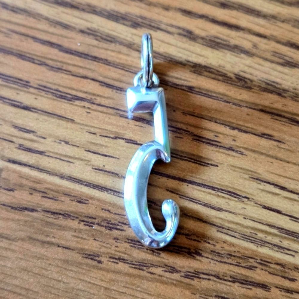 BRIGHTON "Numeric Amulet" Silver Number 5 Pendant Charm - Picture 2 of 5
